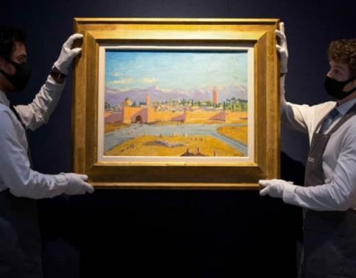 Анджелина Джоли продала картину Черчилля за рекордную сумму