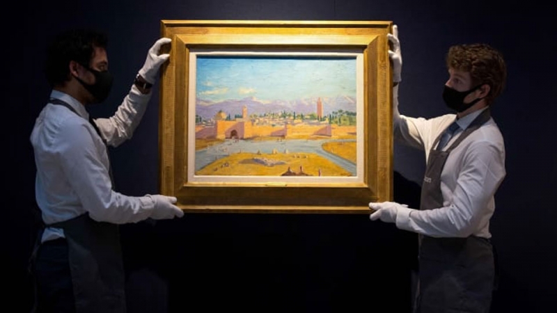 Анджелина Джоли продала картину Черчилля за рекордную сумму