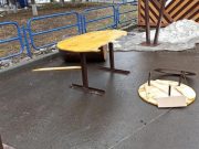 «Руки опускаются»: В Кургане вандалы разгромили новую площадку в ЦПКиО