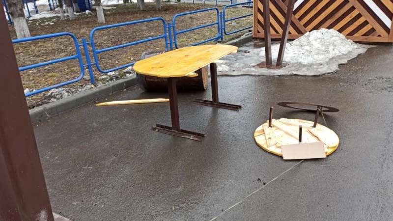 &laquo;Руки опускаются&raquo;: В Кургане вандалы разгромили новую площадку в ЦПКиО