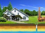 Процесс бурения скважины на воду