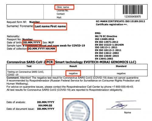 В Шардже потребуют ПЦР-тест посвежее